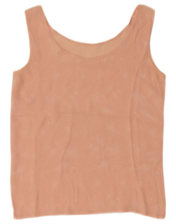 Vintage ženska kratka majica bez rukava UK 4 XS Pink Tie Dye