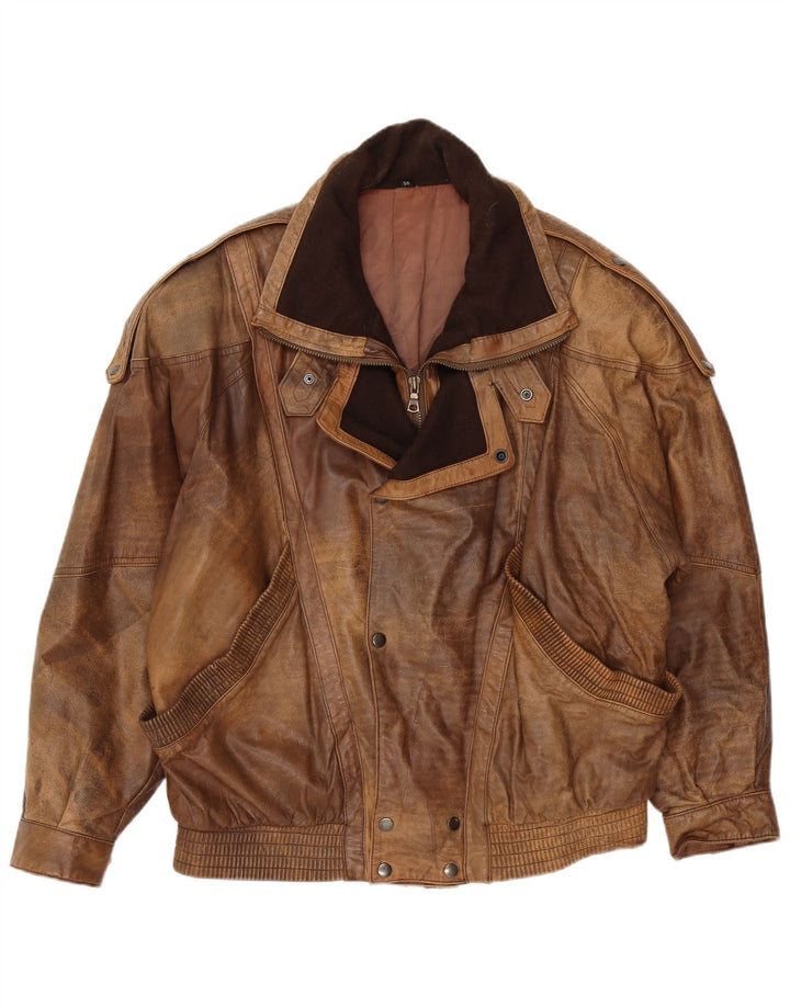 Vintage muška kožna jakna IT 50 Large Brown Leather