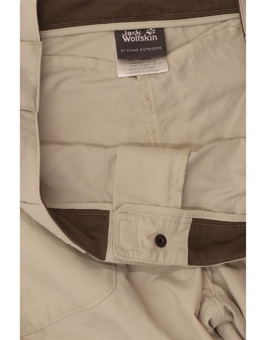 Jack Wolfskin ženske kargo hlače UK 8 male W30 L31 bež poliamid