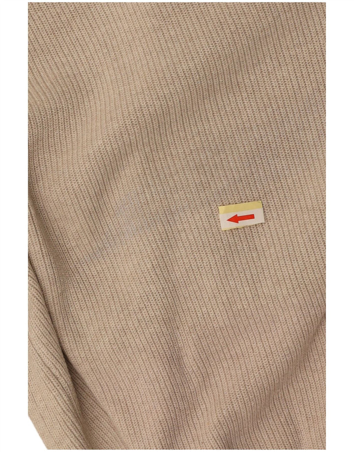 EDDIE BAUER Veliki muški pulover s okruglim izrezom, bež pamuk