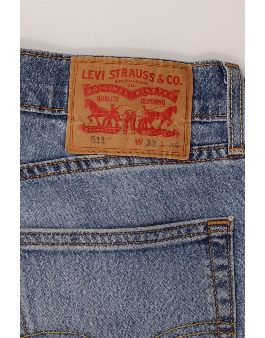 Levi's muške 511 uske traperice W33 L34 plavi pamuk
