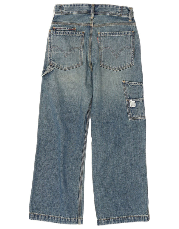 Levi's Cargo traperice širokih nogavica za djevojčice 13-14 godina W28 L25 plavi pamuk