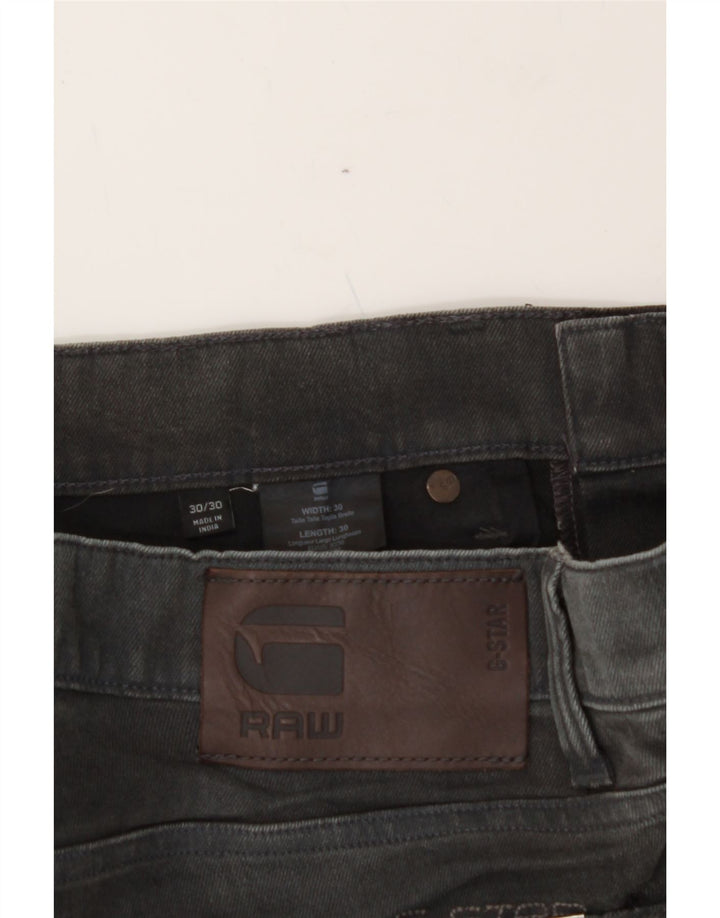 G-STAR Mens 3301 Slim Jeans W30 L30 Grey Cotton Vintage G-Star and Second-Hand G-Star from Messina Hembry 