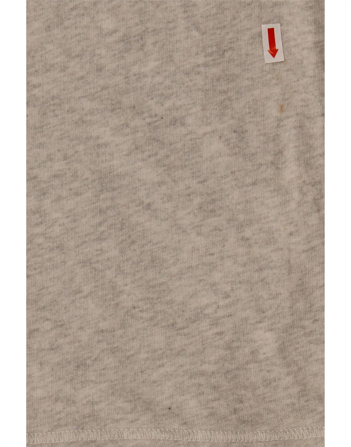 EDDIE BAUER Ženska prekomjerna majica s kratkim rukavima UK 10 Small Grey Fair Isle