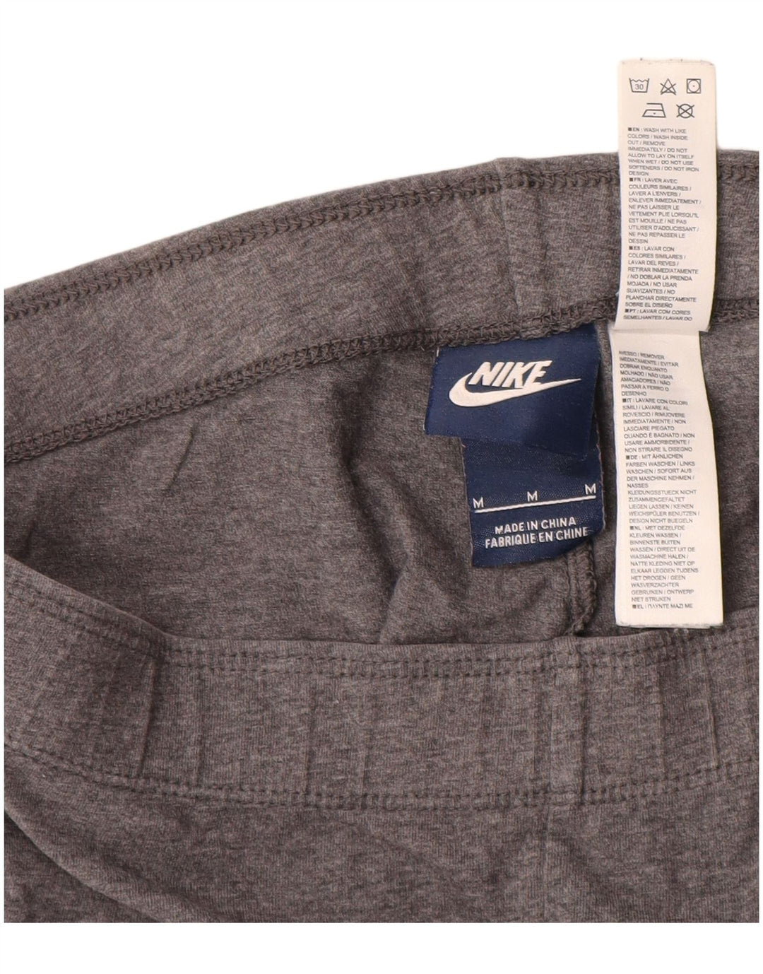 Nike ženske grafičke tajice UK 12 srednje sive pamučne