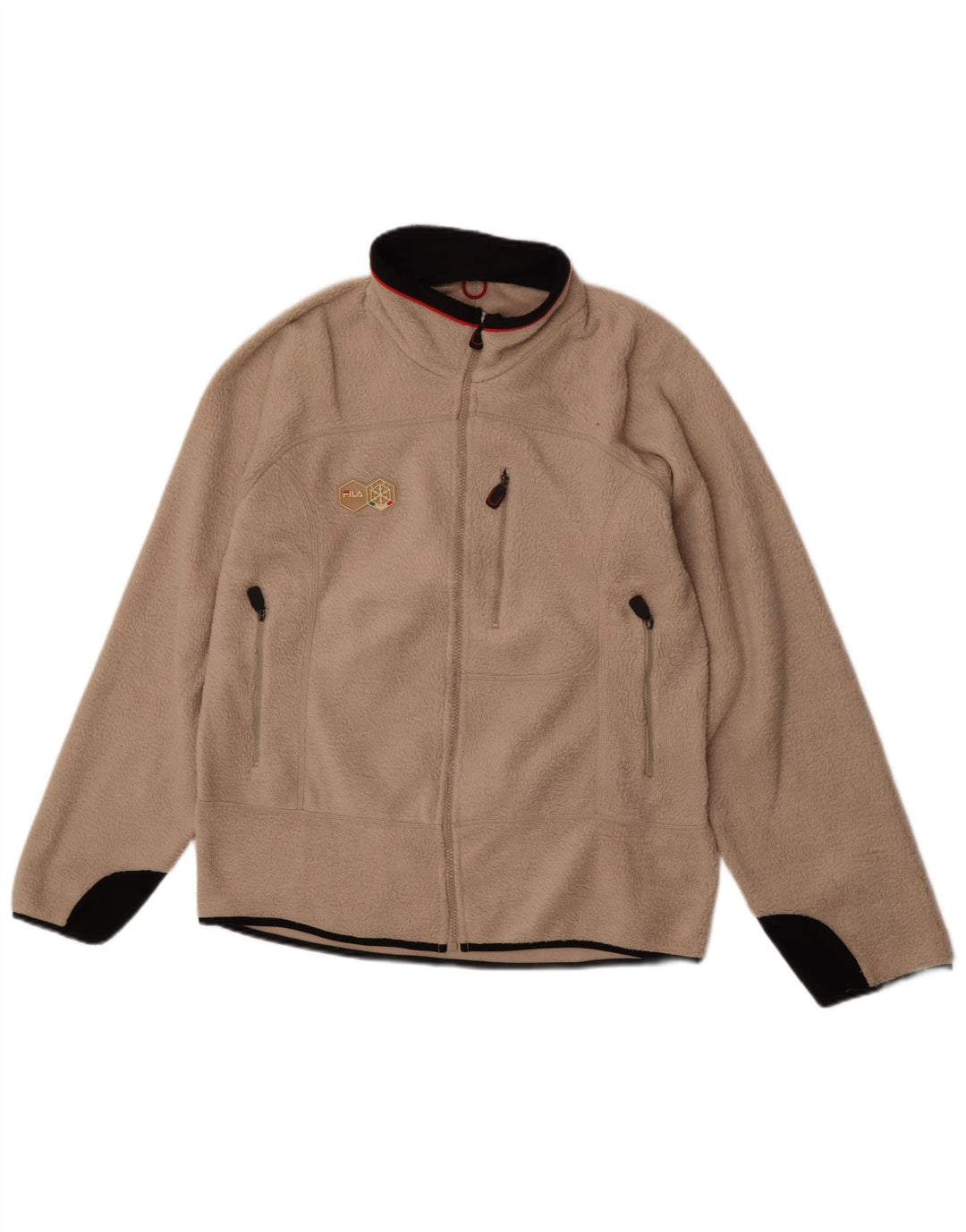 Fila Muška jakna od flisa UK 40 Large Beige Colourblock Poliester