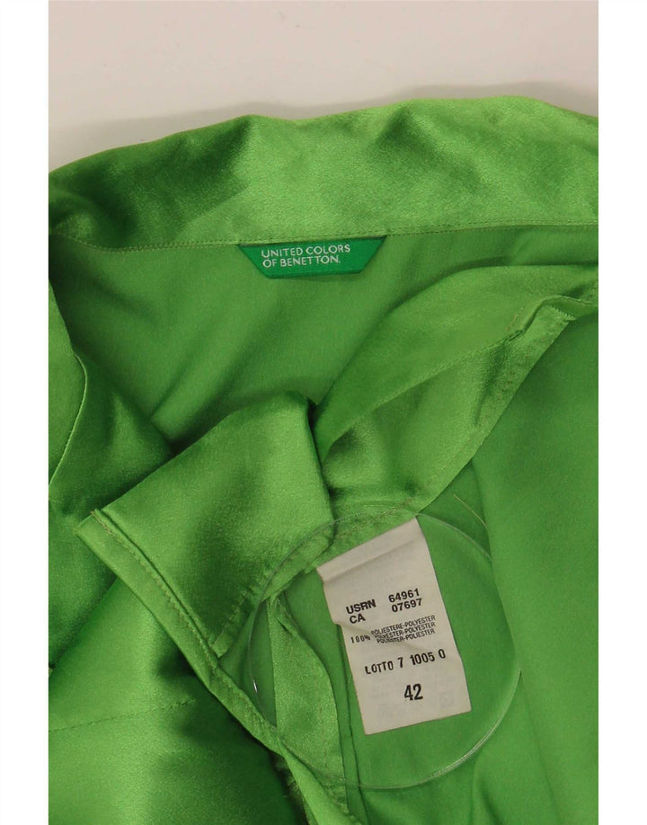 Benetton ženska košulja bluza IT 42 Srednje zeleni poliester