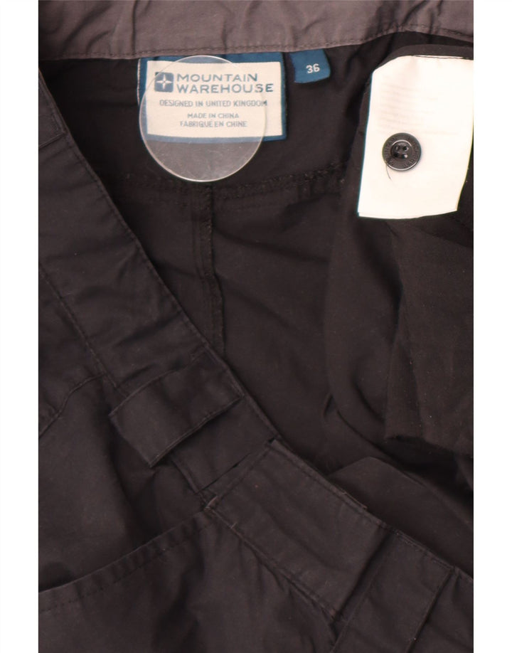 Mountain Warehouse muške ravne kargo hlače W36 L31 crni poliester