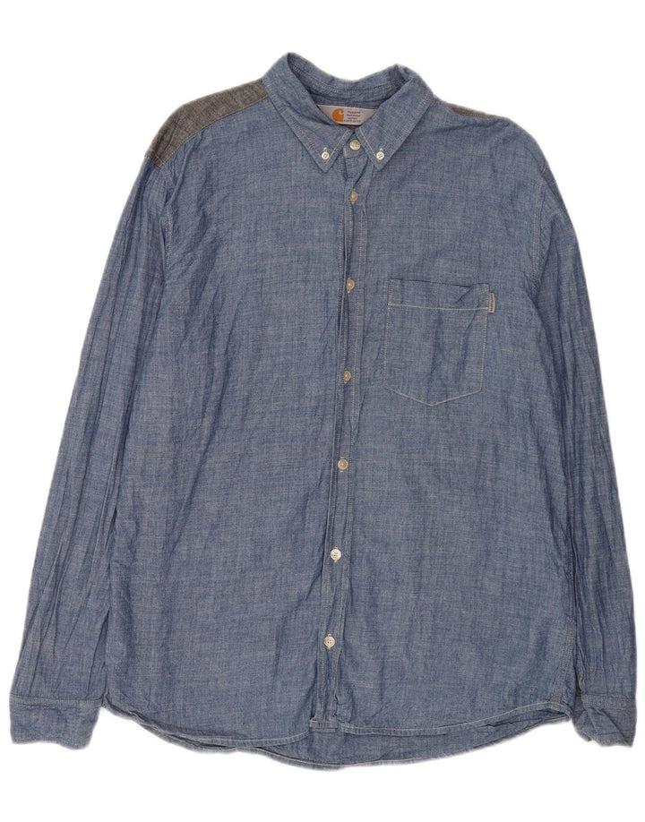 Carhartt muška košulja XL plavi pamuk u blokovima boja