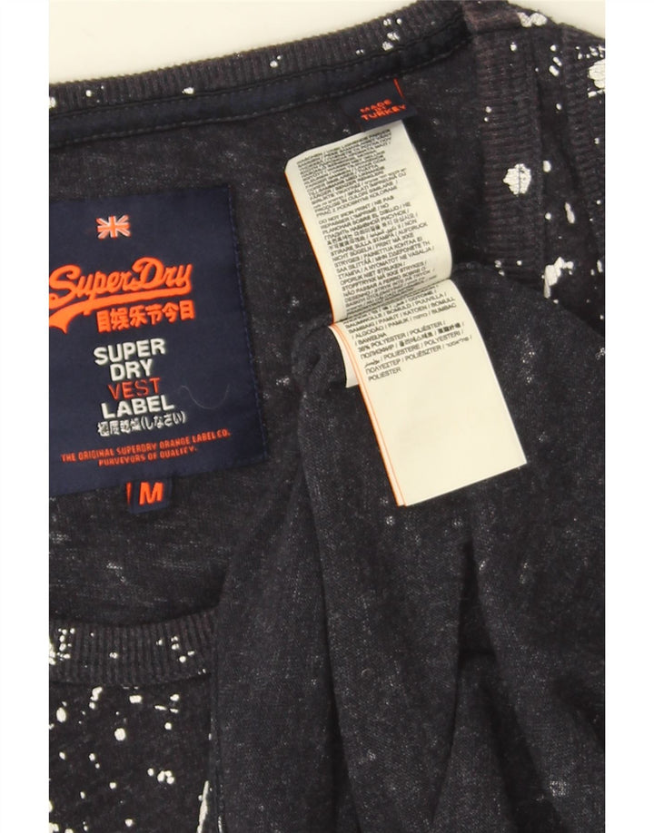 Superdry muški grafički prsluk Srednji tamnoplavi pamuk na točkice