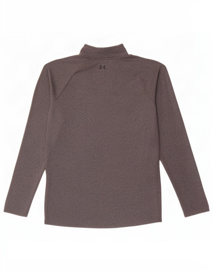 Under Armour Muška trenirka Heat Gear Zip Neck Pulover Top Mala siva