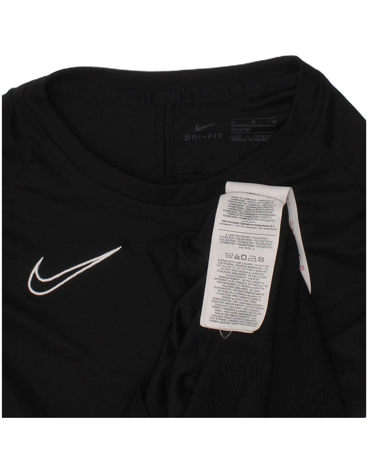 Nike Boys T-Shirt Top 10-11 Years Medium Black Poliester Sports