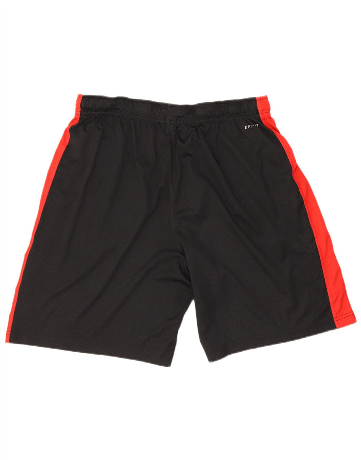 Nike muške Dri Fit sportske kratke hlače velike crne boje od poliestera
