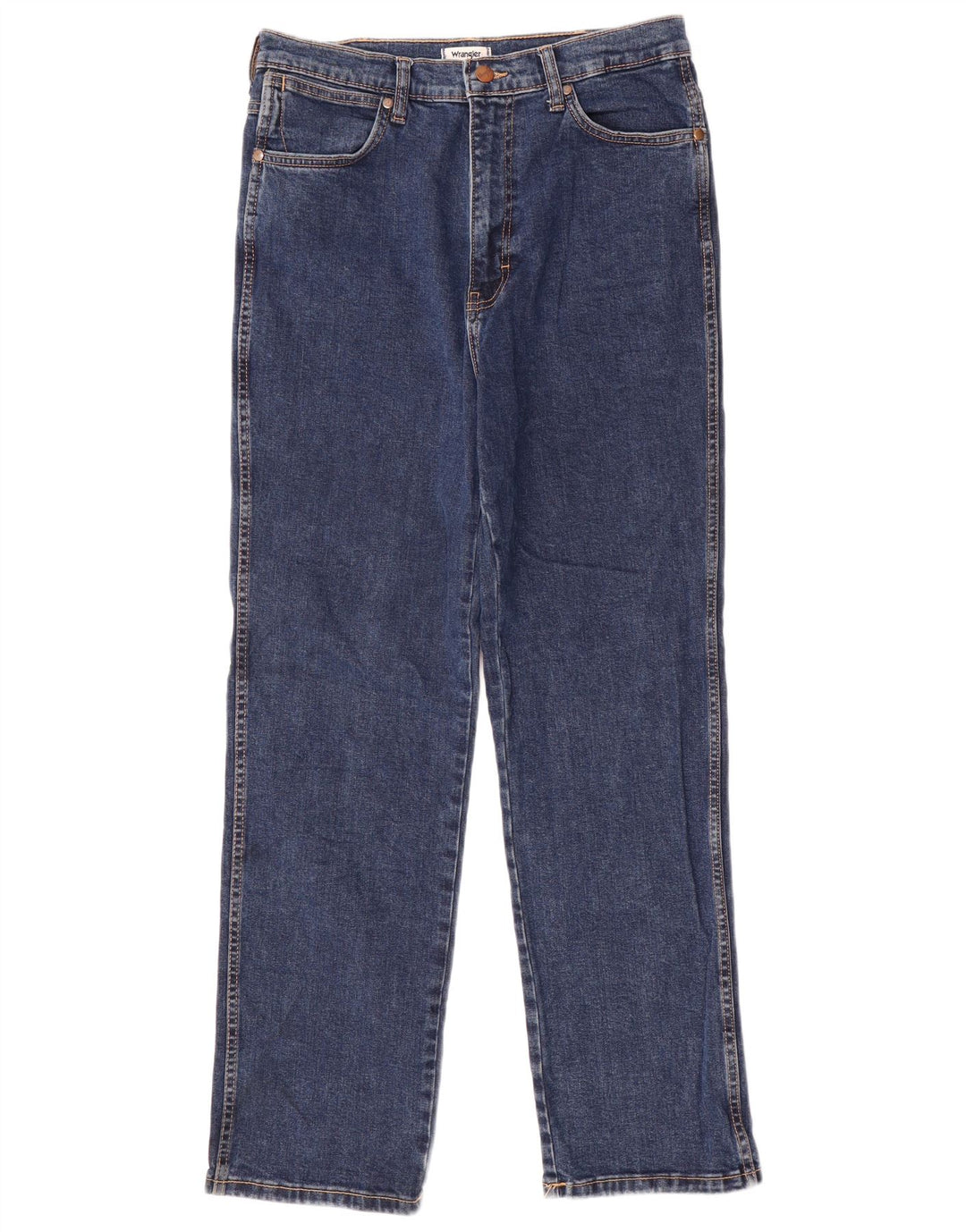 Wrangler muške ravne traperice Wild West W31 L30 plavi pamuk