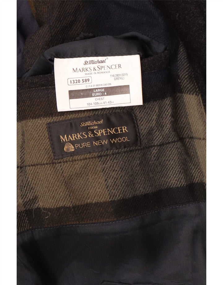 Marks & Spencer muški kaput UK 40 velika siva djevičanska vuna