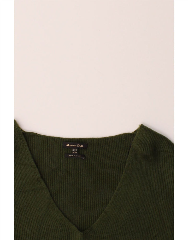MOSSIMO Womens V-Neck Jumper Sweater UK 6 XS Green Vintage Mossimo and Second-Hand Mossimo from Messina Hembry 