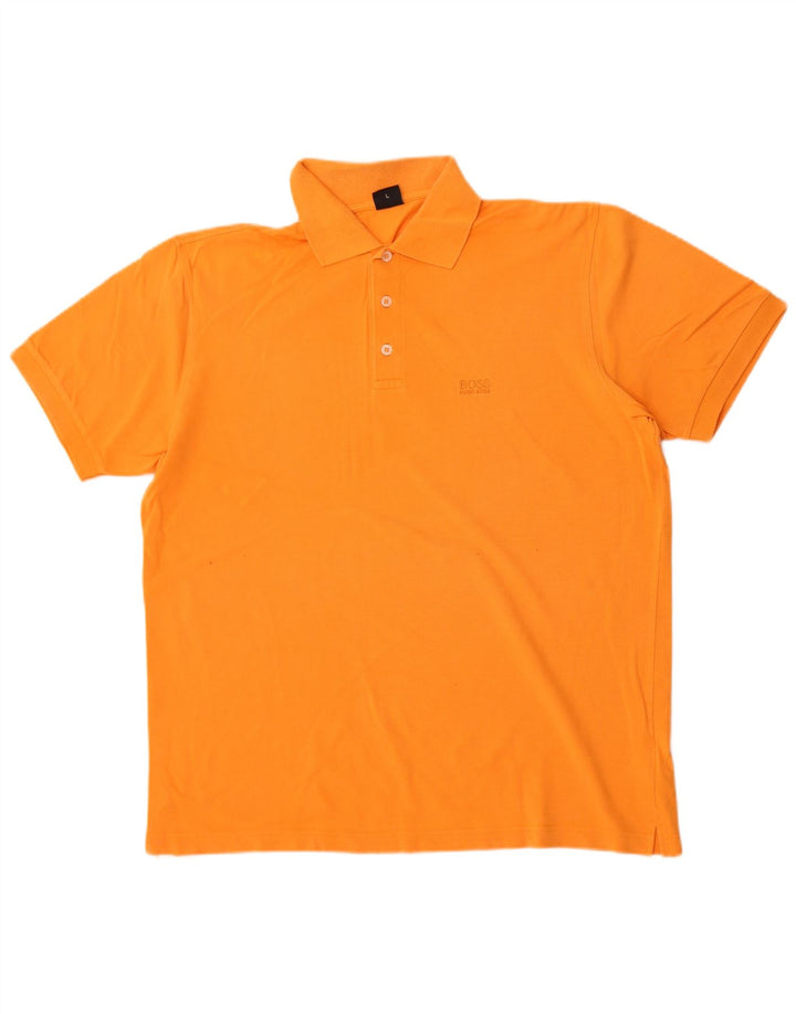 Hugo Boss muška polo majica velika narančasta pamuk