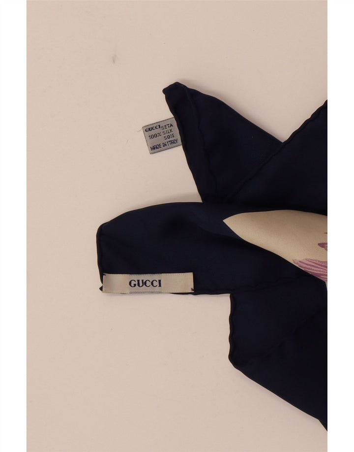 Gucci ženski grafički kvadratni šal u jednoj veličini, višebojni cvjetni dizajner