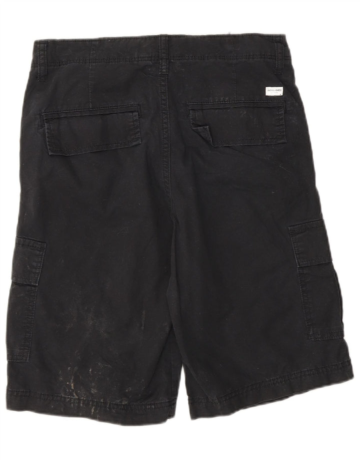 Jack & Jones muške kargo kratke hlače XS W26 crni pamuk