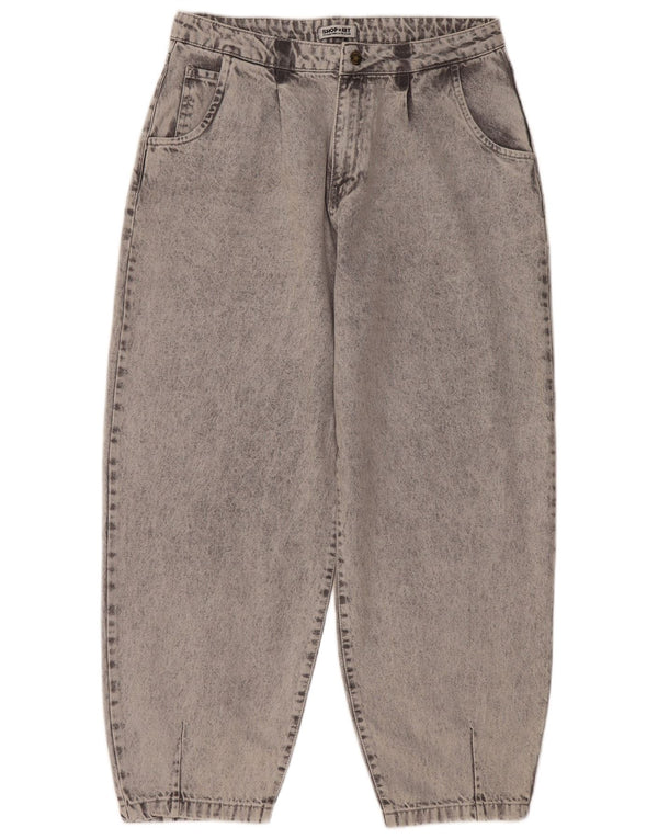 Vintage ženske široke traperice W32 L27 sivi pamuk