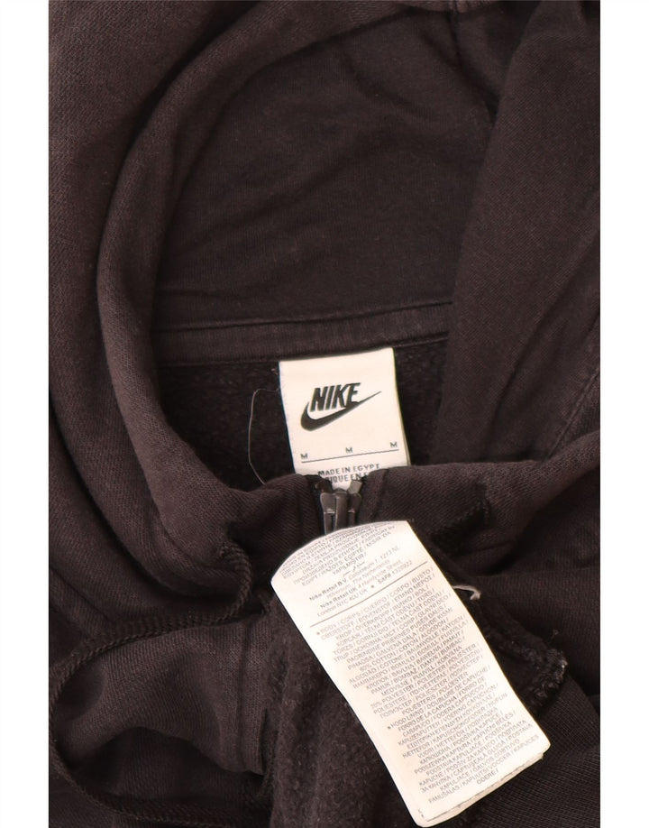 Nike muški pulover s kapuljačom na patentni zatvarač, srednji crni pamuk