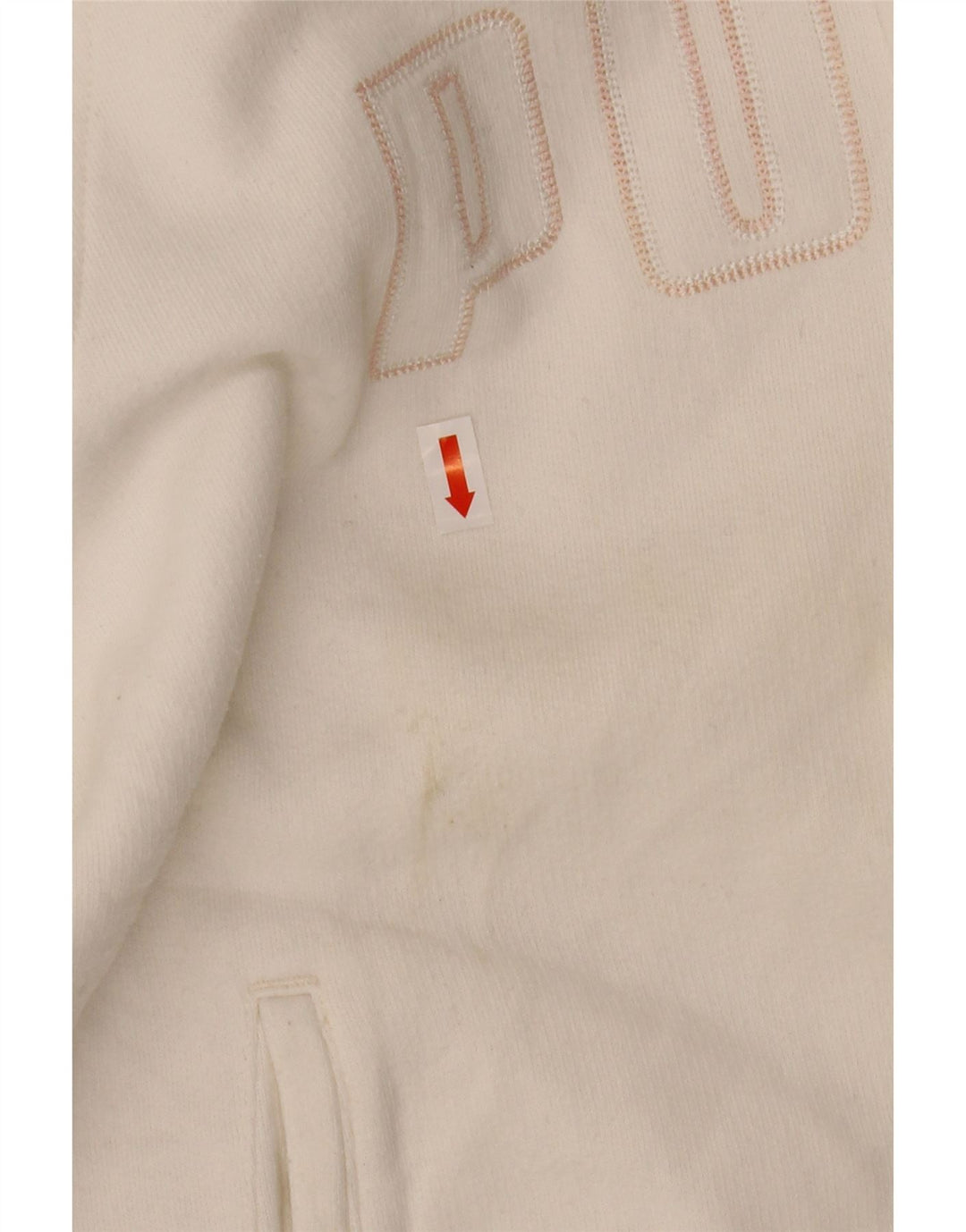 PUMA ženska gornja jakna trenirke s grafičkim motivima UK 14 srednje bijele boje