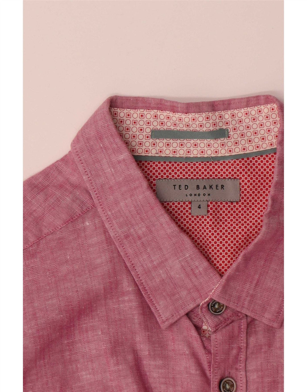 Ted Baker muška košulja veličine 4 velika ružičasta platna