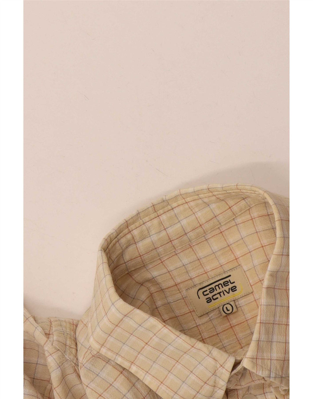 Camel Active muška majica kratkih rukava veliki bež karirani