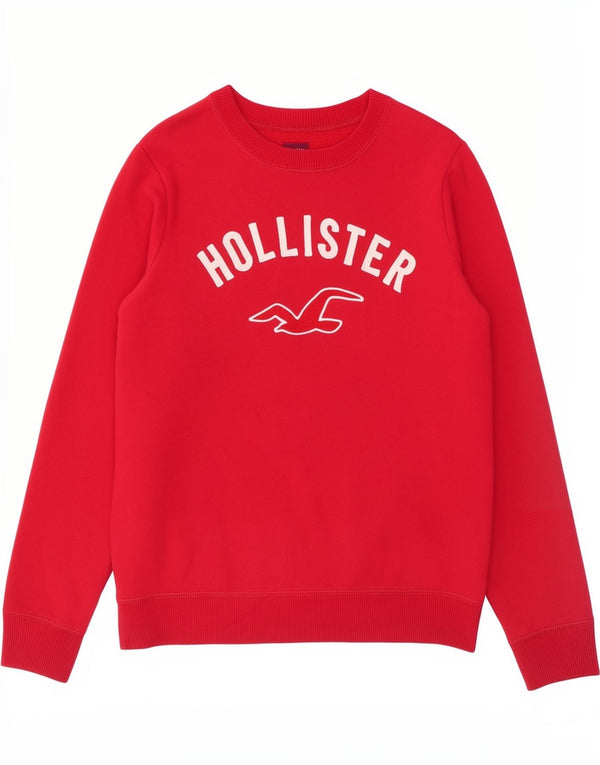 Hollister ženski džemper s grafičkim motivima UK 8 Mali crveni pamuk