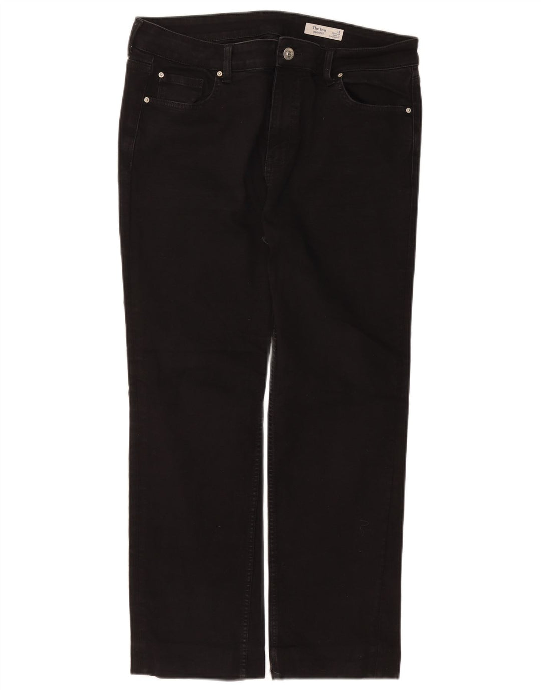 Marks & Spencer ženske traperice Eva Regular Bootcut UK 18 XL W36 L27 Crne