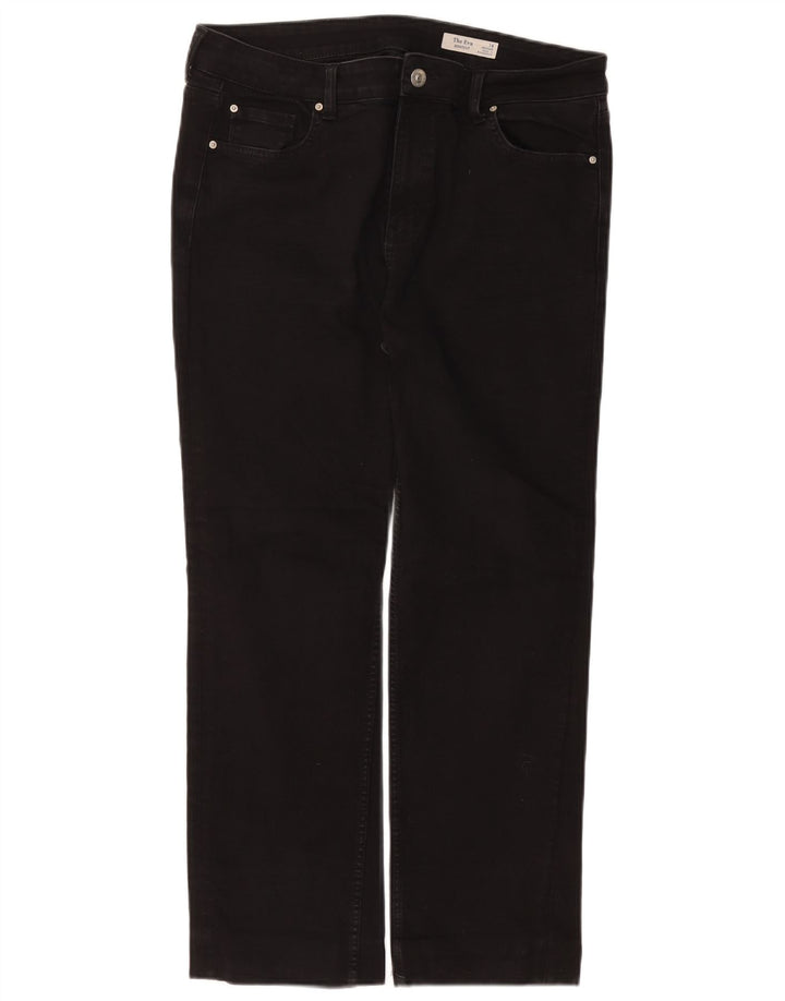 Marks & Spencer ženske traperice Eva Regular Bootcut UK 18 XL W36 L27 Crne
