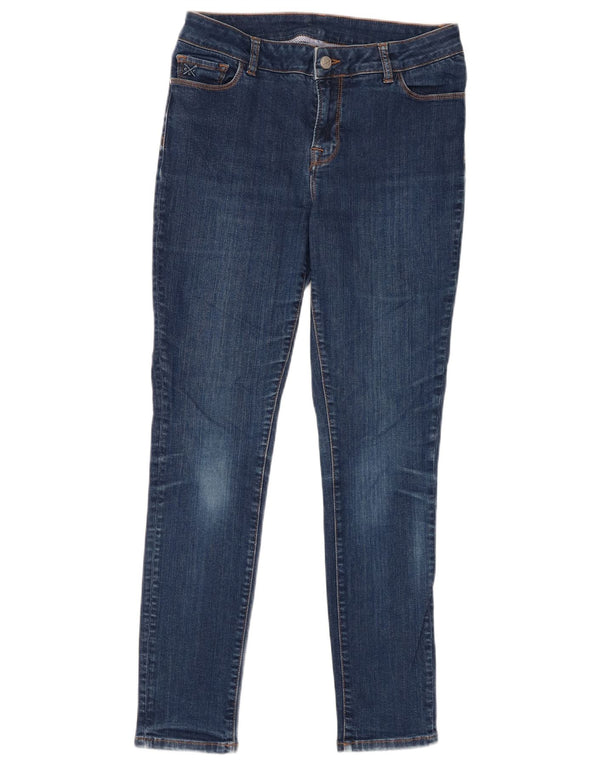 Crew Clothing Ženske uske traperice UK 12 srednje W30 L28 tamnoplavi pamuk