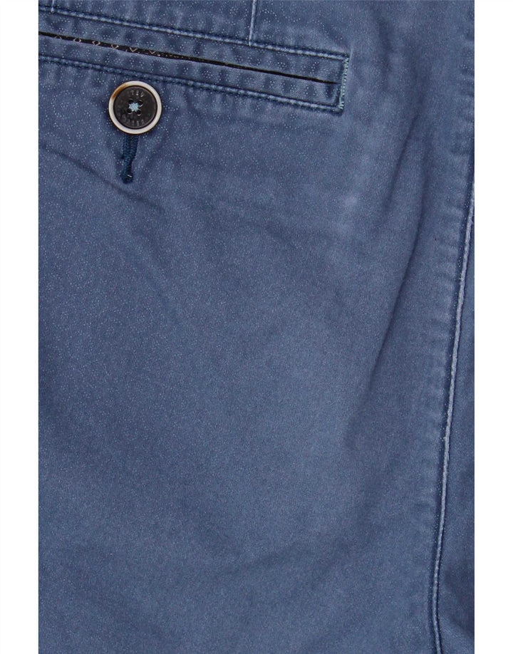 Muške chino kratke hlače Ted Baker W32 srednje plavi geometrijski pamuk
