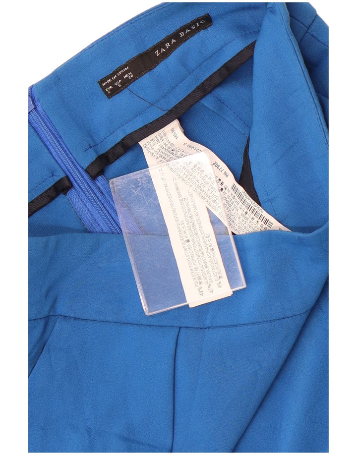 Zara ženska mini suknja mala W26 plavi poliester