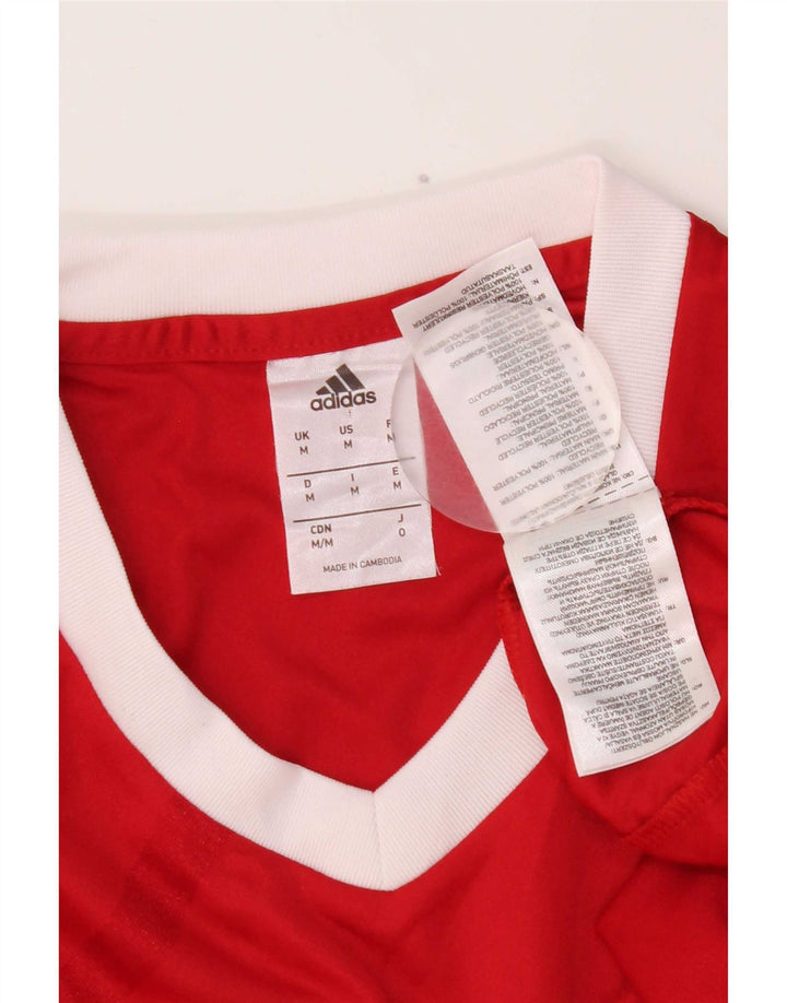 Adidas muška Climalite majica kratkih rukava Medium Red Colourblock Poliester