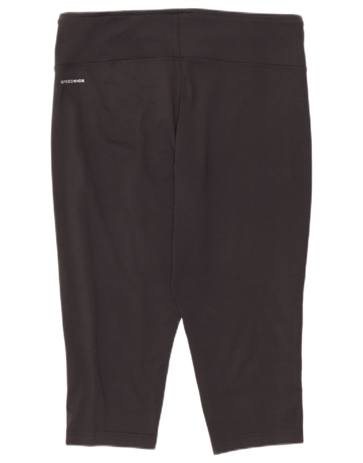 Reebok ženske kapri tajice UK 16/18 veliki crni poliester