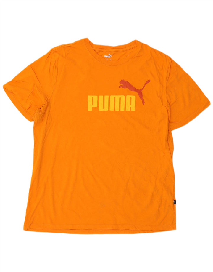 Puma muška majica s grafičkim motivima XL narančasta