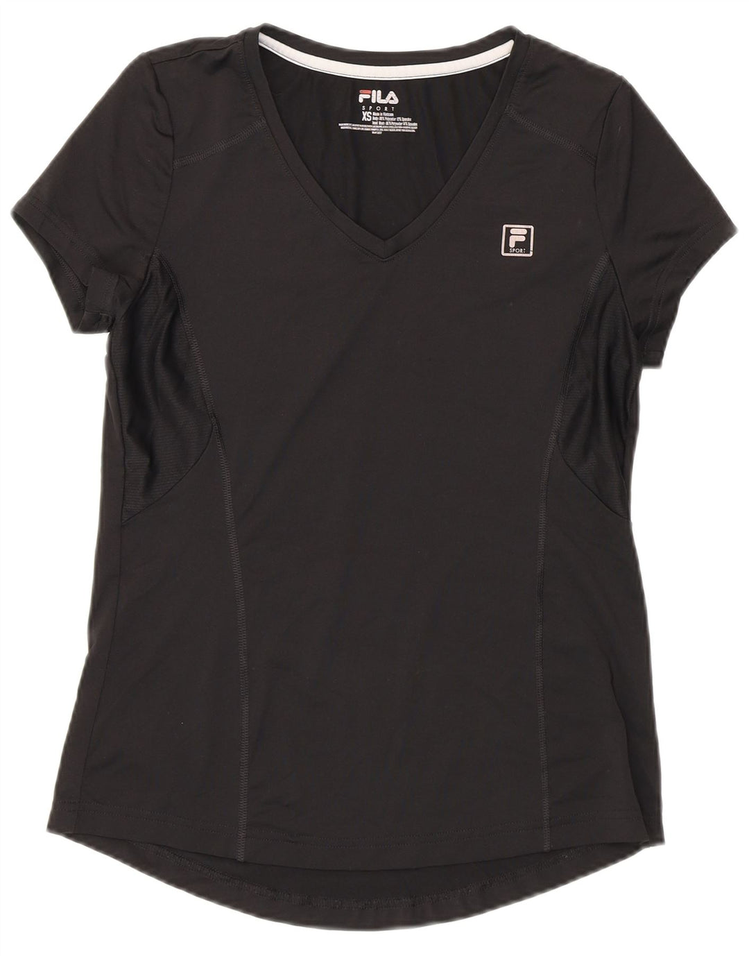 Fila ženska majica kratkih rukava UK 6 XS crni poliester