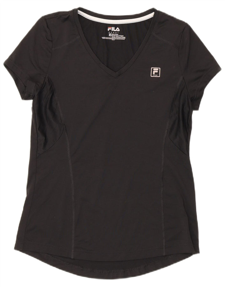 Fila ženska majica kratkih rukava UK 6 XS crni poliester