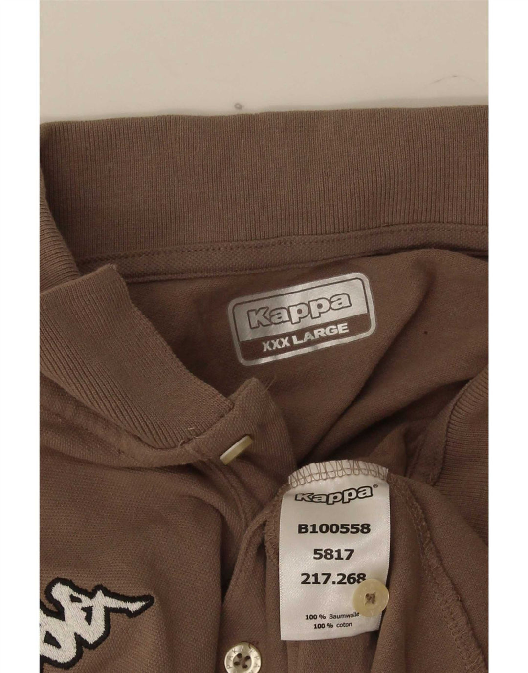 Kappa muška polo majica 3XL smeđi pamuk