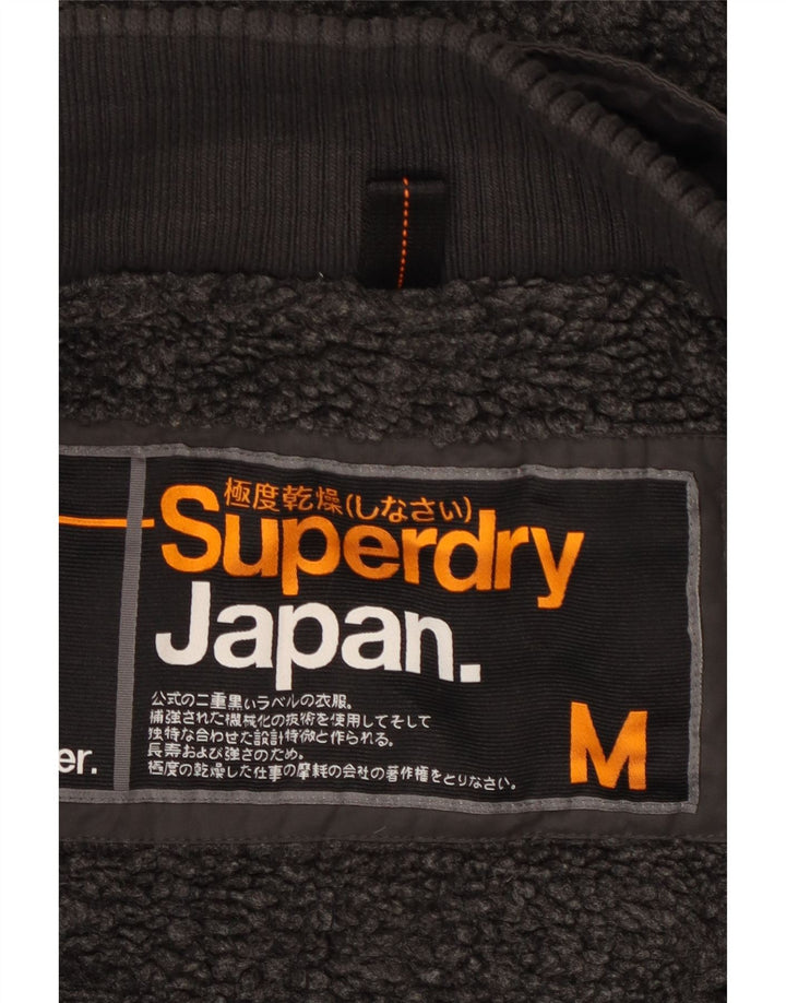 Superdry muška parka jakna s kapuljačom UK 38 srednje sivi poliester