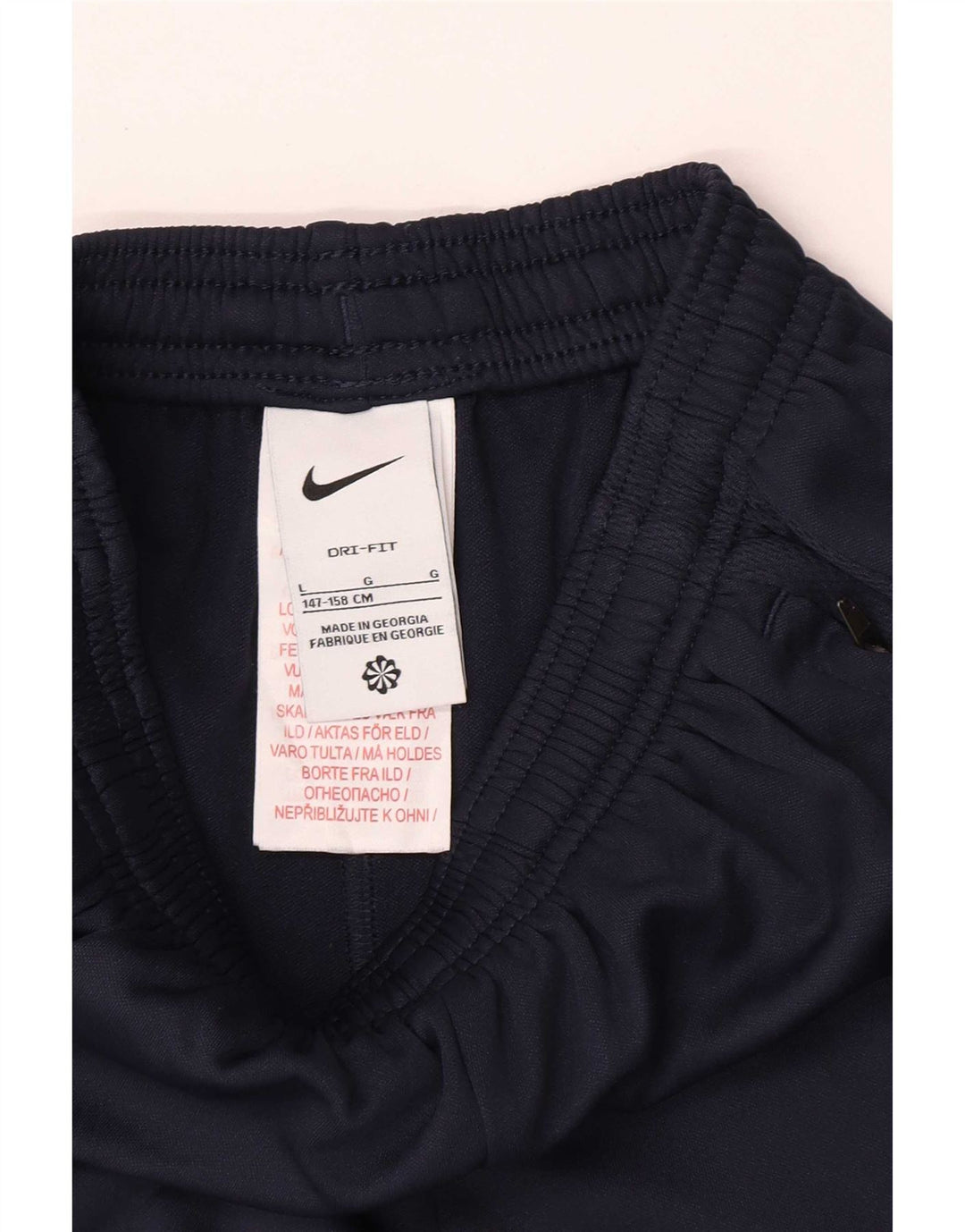 Nike Hlače za trenirku za dječake 12-13 godina, velike tamnoplave poliesterske hlače
