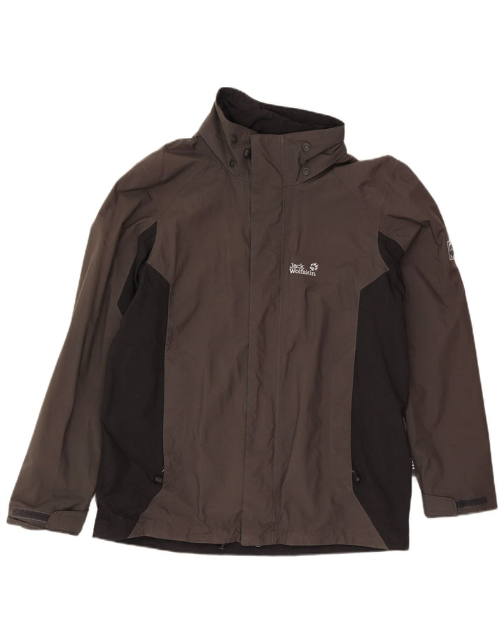 Jack Wolfskin muška kišna jakna UK 36/38 srednje smeđa poliamid u boji