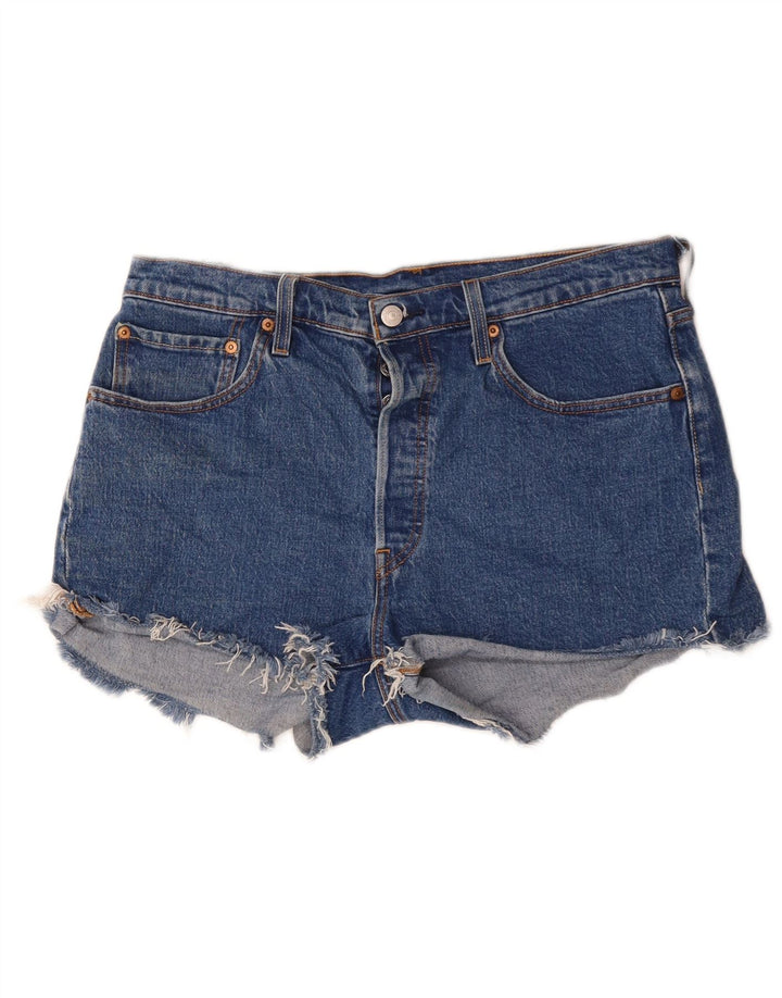 Levi's ženske 501 traper kratke hlače W32 veliki plavi pamuk
