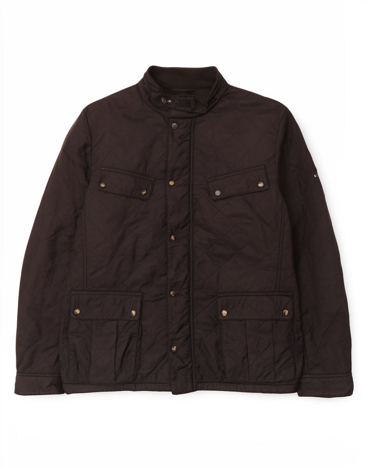 Barbour muška prošivena jakna UK 42 XL crni poliamid