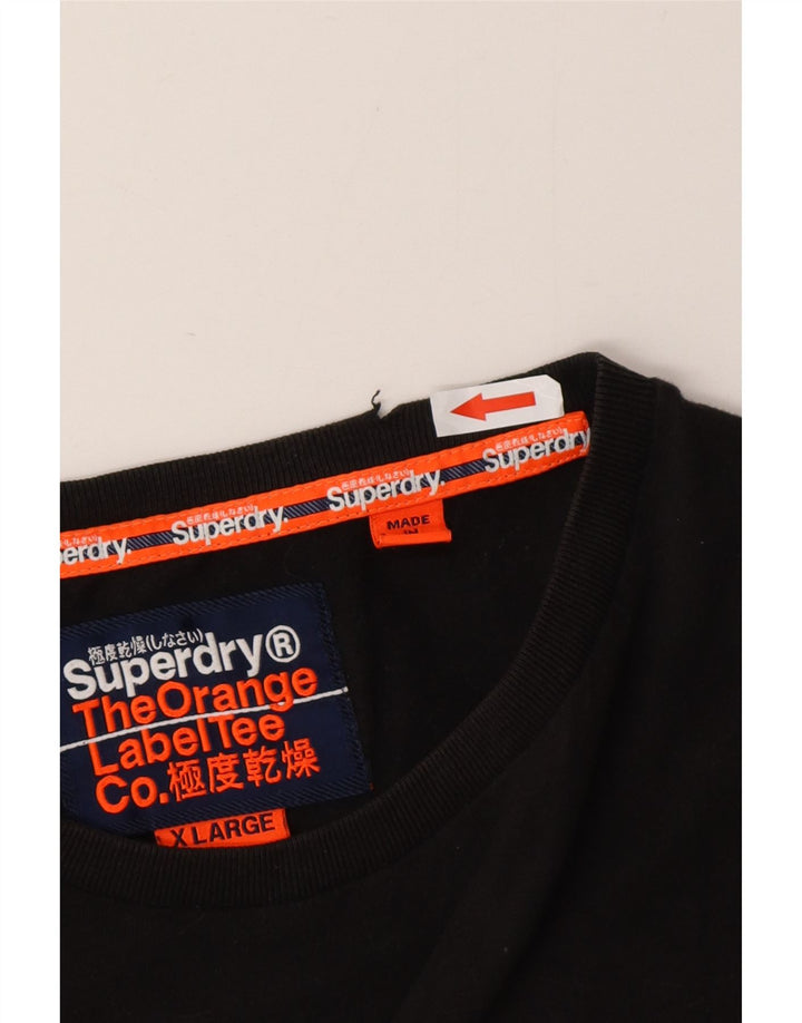Superdry muška majica XL crni pamuk