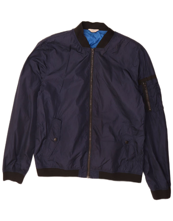 Jack & Jones muška bomber jakna UK 40 veliki mornarsko plavi najlon