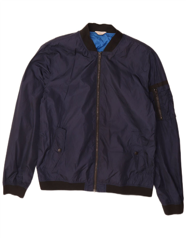 Jack & Jones muška bomber jakna UK 40 veliki mornarsko plavi najlon