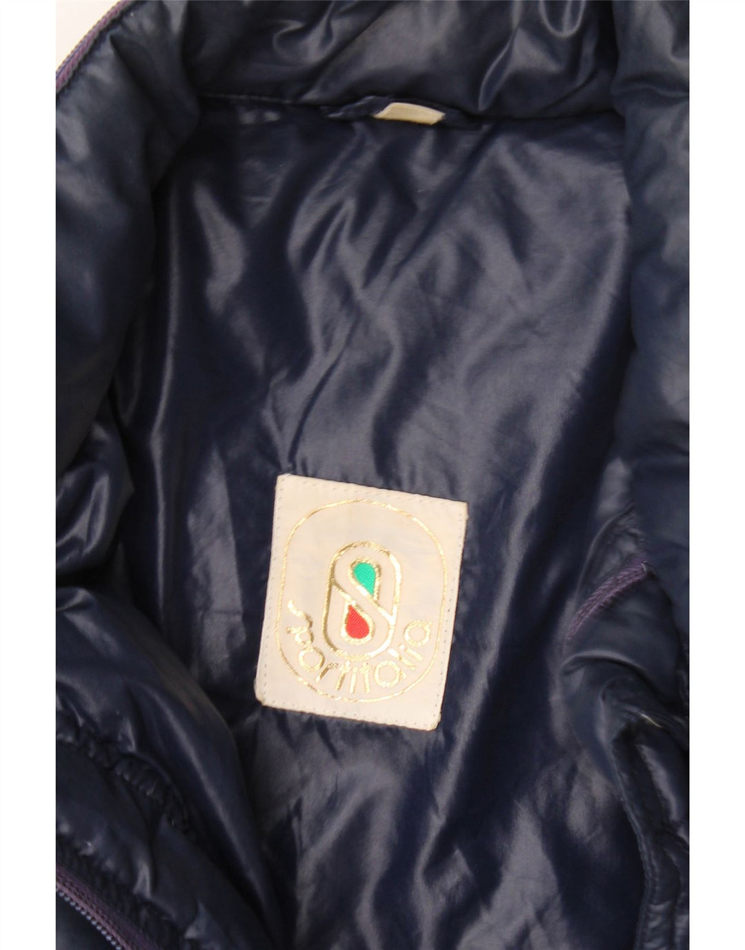 Vintage muška podstavljena jakna UK 40 Large tamnoplava