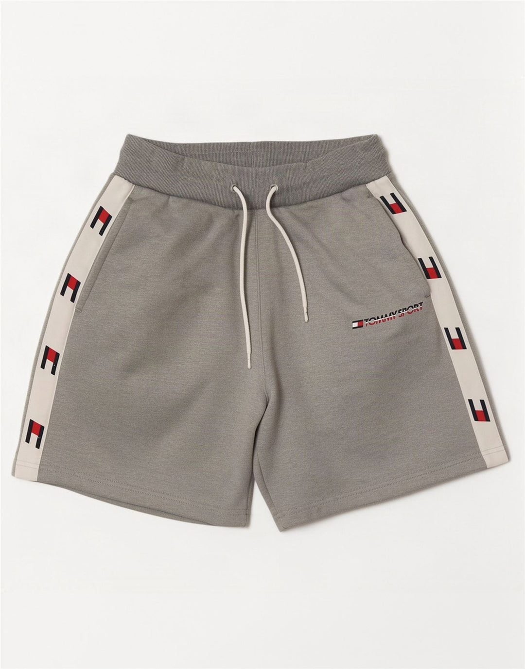 Tommy Hilfiger muške kratke sportske kratke hlače s grafičkim motivima male sive boje od poliestera
